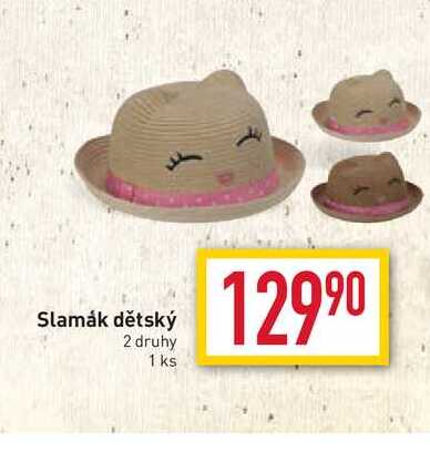 Slamák dětský 2 druhy 1 ks