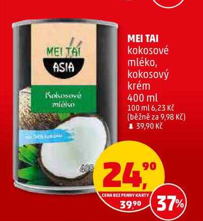 MEI TAI kokosové mléko, 400 ml