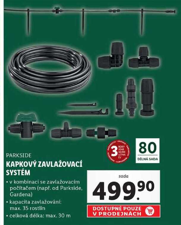 KAPKOVÝ ZAVLAŽOVACÍ SYSTÉM