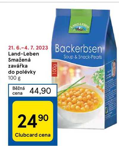 Land-Leben Smažená zavářka do polévky 100 g