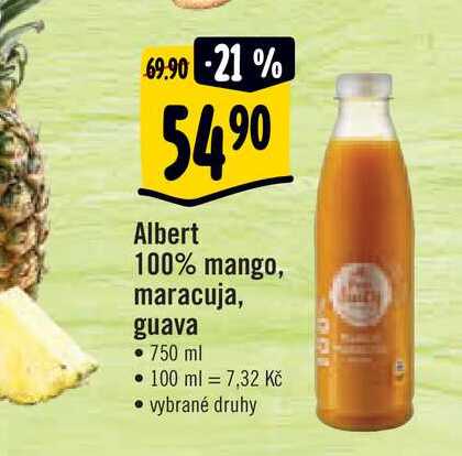  Albert 100% mango, maracuja, guava • 750 ml  
