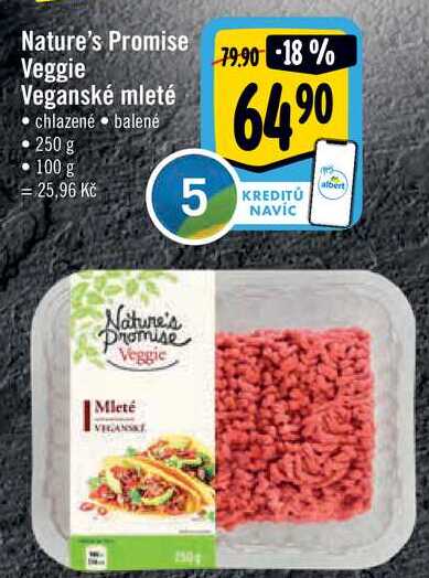 Nature's Promise Veggie Veganské mleté, 250 g