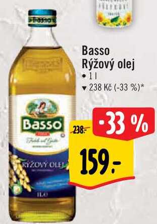 Basso Rýžový olej, 1 l