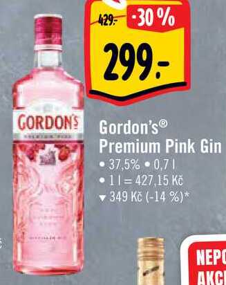 Gordon's Premium Pink Gin 37,5% 0,7 l