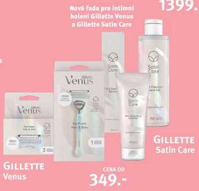 Nová řada pro intimni holeni Gillette Venus a Gillette Satin Care