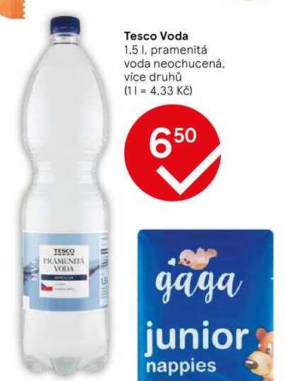 Tesco Voda 1.5 l
