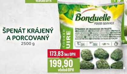 ŠPENÁT KRÁJENÝ A PORCOVANÝ 2500 g