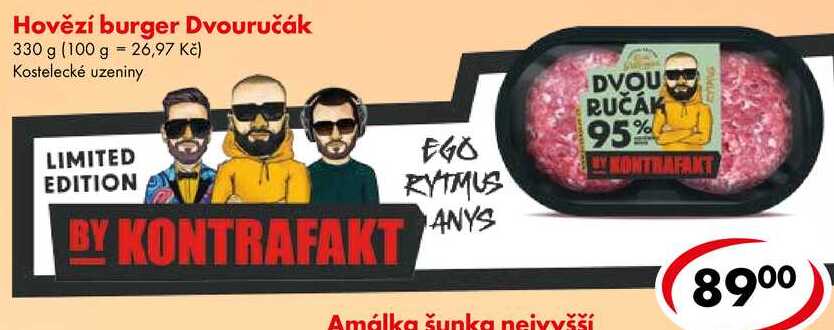 Hovězí burger Dvouručák, 330 g