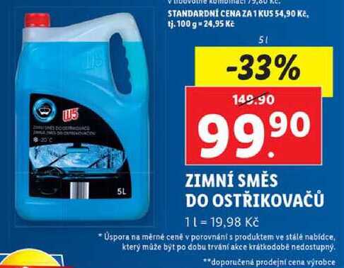 ZIMNÍ SMĚS DO OSTŘIKOVAČŮ, 5 l