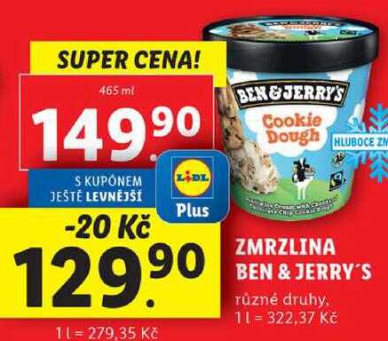 ZMRZLINA BEN & JERRY'S, 465 ml