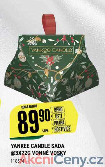 YANKEE CANDLE SADA @3X22G VONNÉ VOSKY