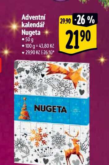 Adventní kalendář Nugeta •50 g