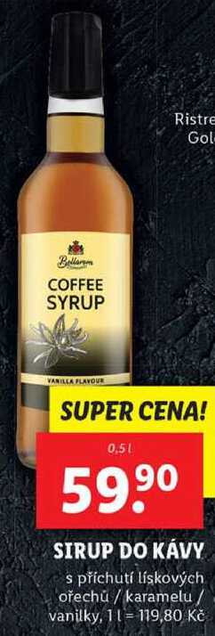SIRUP DO KÁVY, 0,5 l