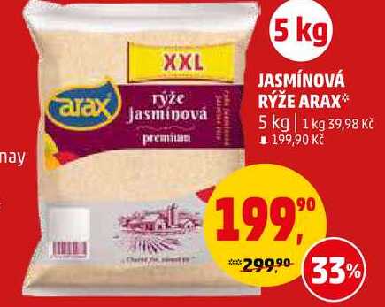 JASMÍNOVÁ RÝŽE ARAX, 5 kg
