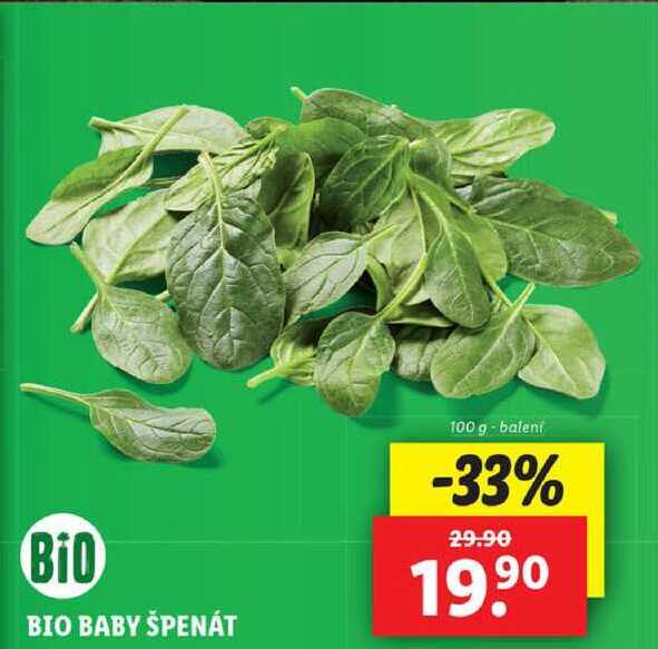 BIO BABY ŠPENÁT, 100 g