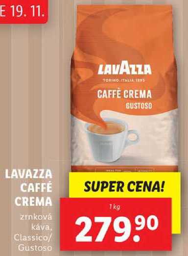 LAVAZZA CAFFÉ CREMA, 1 kg