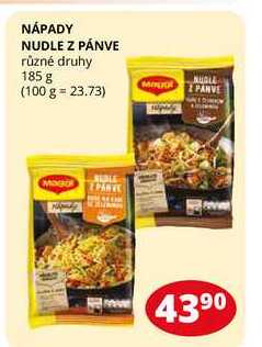 NÁPADY NUDLE Z PÁNVE různé druhy 185 g