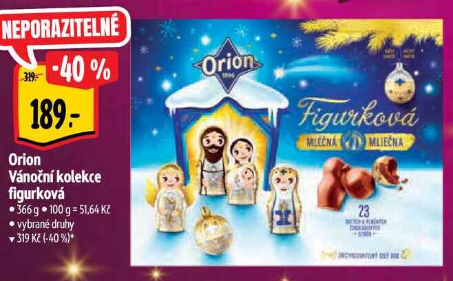 Orion Vánoční kolekce figurková, 366 g