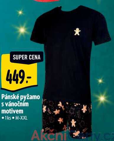 Pánské pyžamo s vánočním motivem
