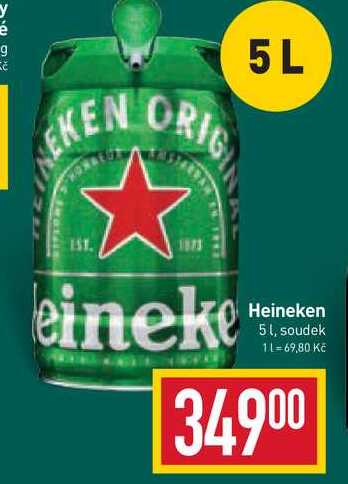 Heineken 5 l, soudek
