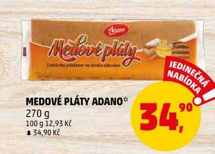 MEDOVÉ PLÁTY ADANO, 270 g