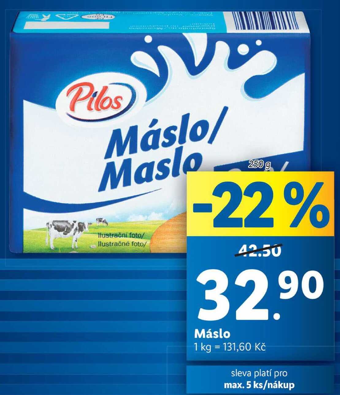 Máslo, 250 g