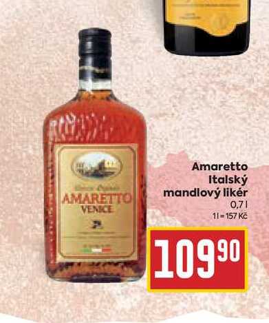 Amaretto Italský mandlový likér 0,7l