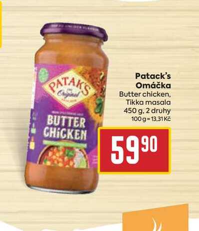 Patack's Omáčka Butter chicken, Tikka masala 450 g
