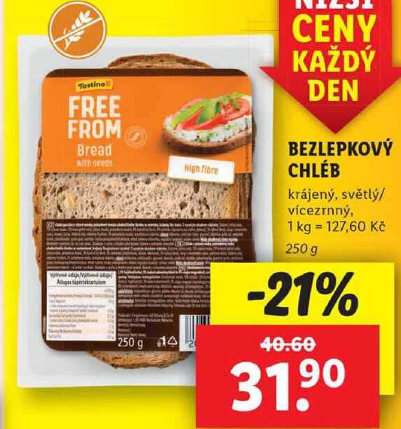 BEZLEPKOVÝ CHLÉB, 250 g