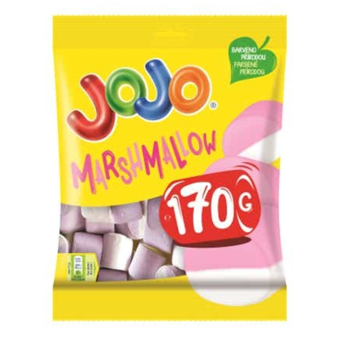 Jojo Marshmallow pěnové bonbóny s příchutí jahody a vanilky