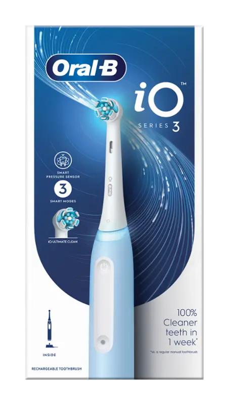 Oral-B Elektrický zubní kartáček Oral-B iO 3 Blue Design Braun, 1 ks