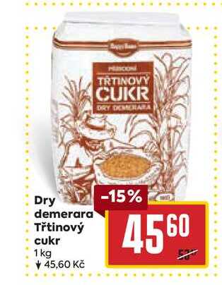 Dry demerara Třtinový cukr 1kg v akci