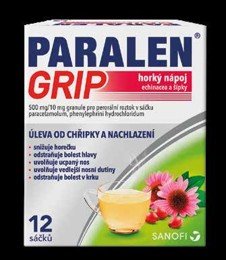 PARALEN GRIP® horký nápoj echinacea a šípky 12 sáčků