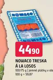  NOWACO TRESKA Á LA LOSOS 100/75 g 