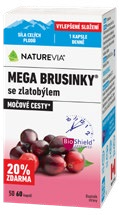 NatureVia® Mega brusinky 60 kapslí