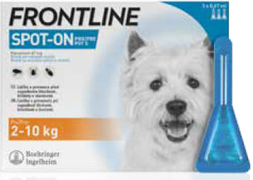 FRONTLINE SPOT-ON pro psy (2–10 kg) 3 pipety