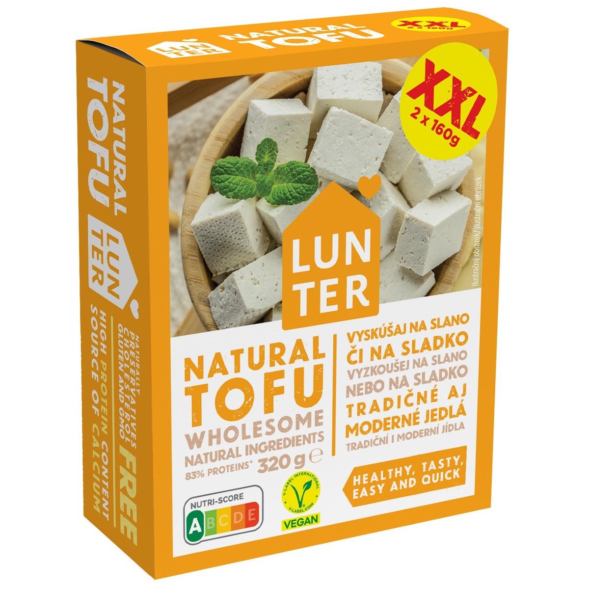 Lunter Tofu natural XXL 2×160 g