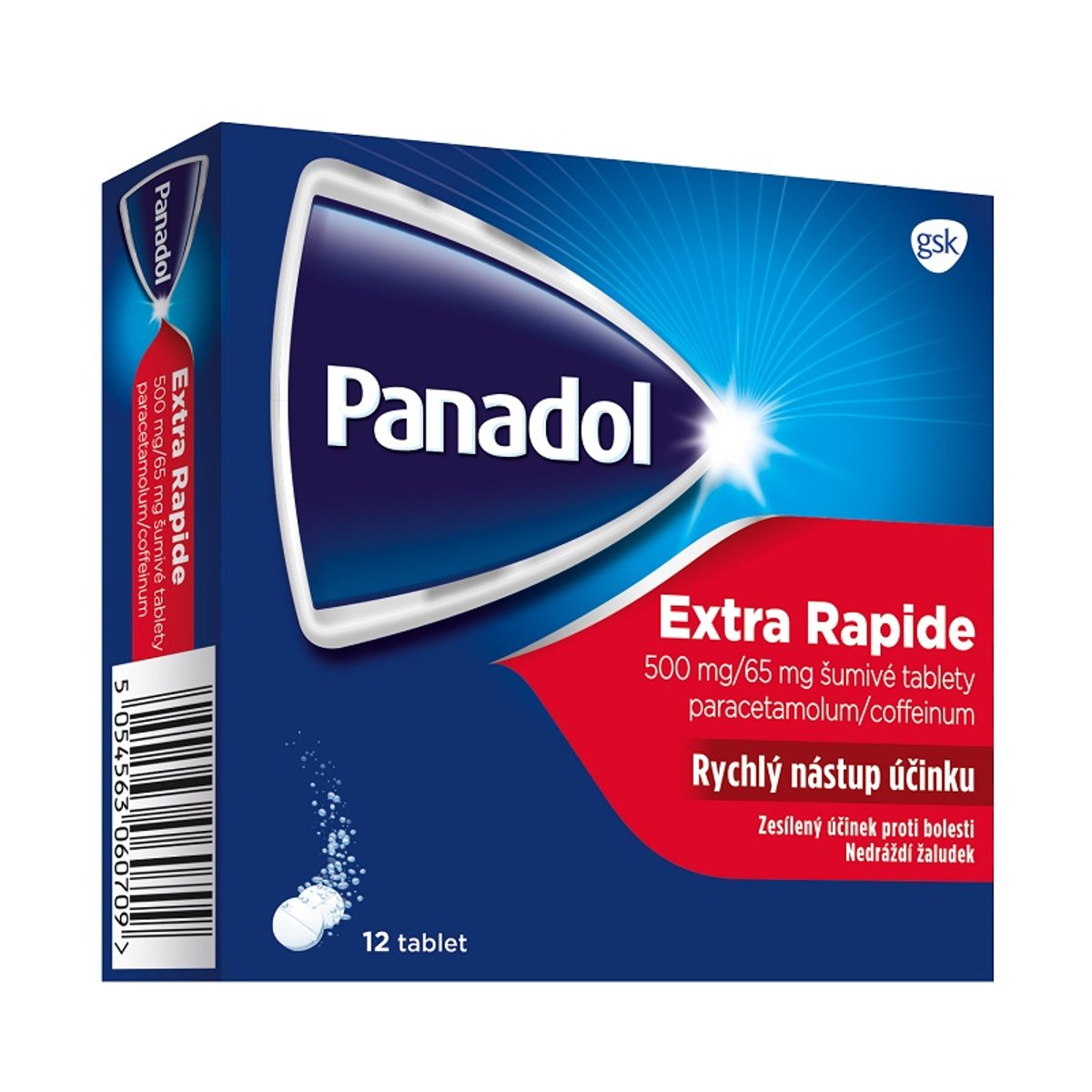 PANADOL EXTRA RAPIDE 500MG/65MG šumivá tableta 12