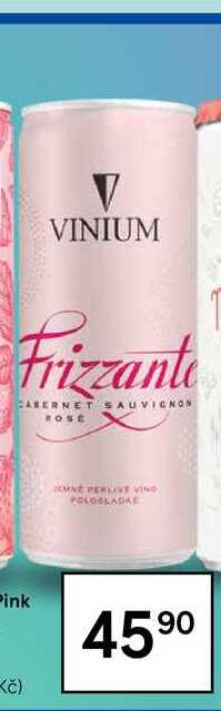 Vinium Frizzante Cabernet Sauvignon Rose Jemně perlivé víno polosladké