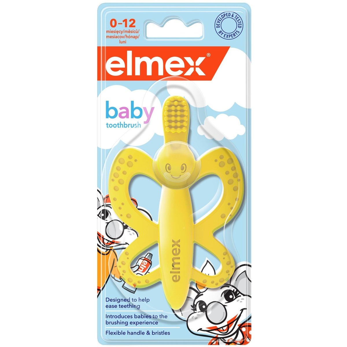Elmex Zubní kartáček/kousátko pro děti 0–1 let