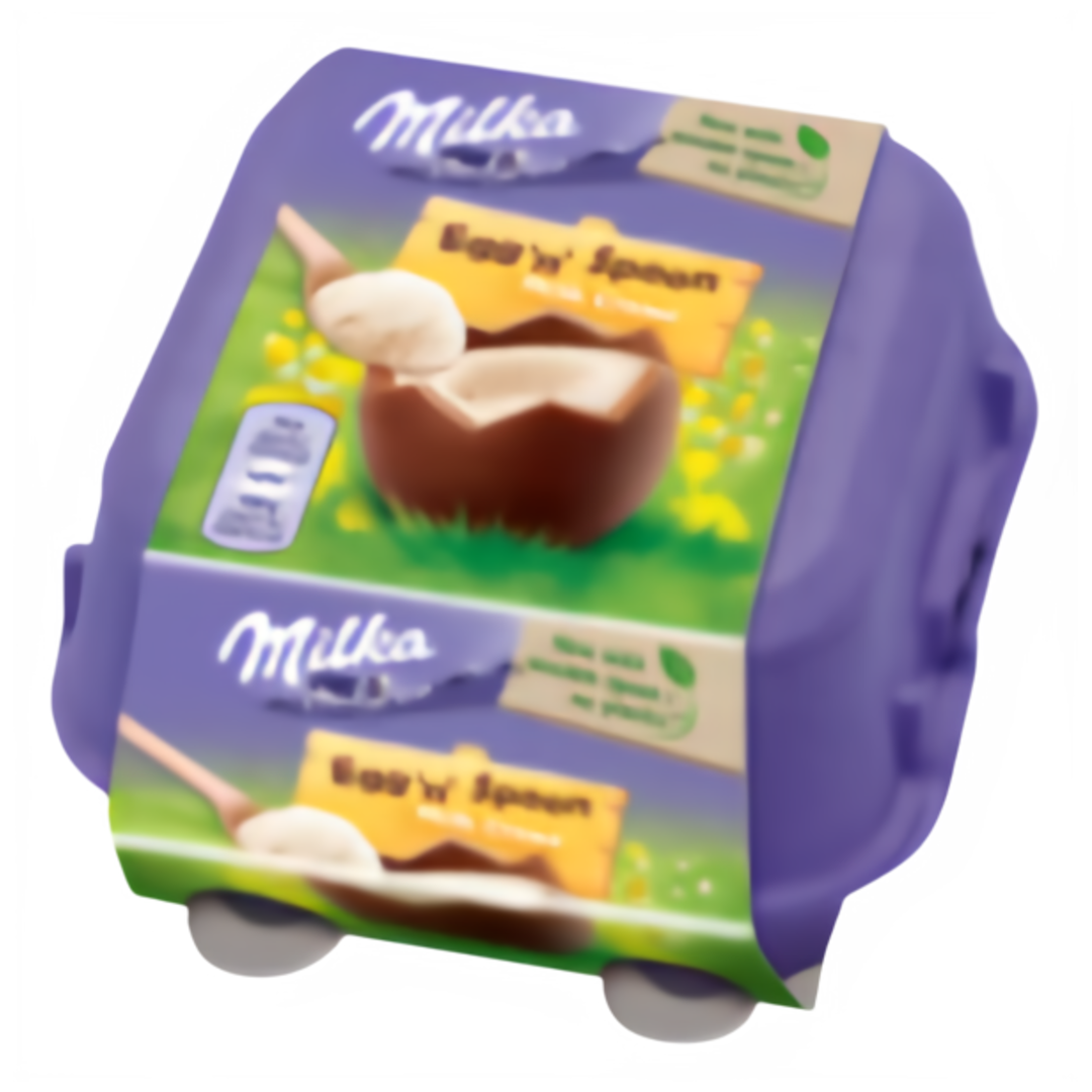Milka Egg 'n' Spoon čokoládová vajíčka s mléčnou náplní
