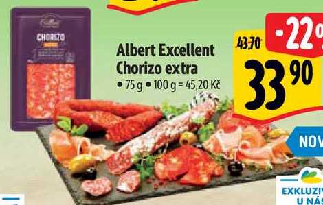Albert Excellent Chorizo extra, 75 g