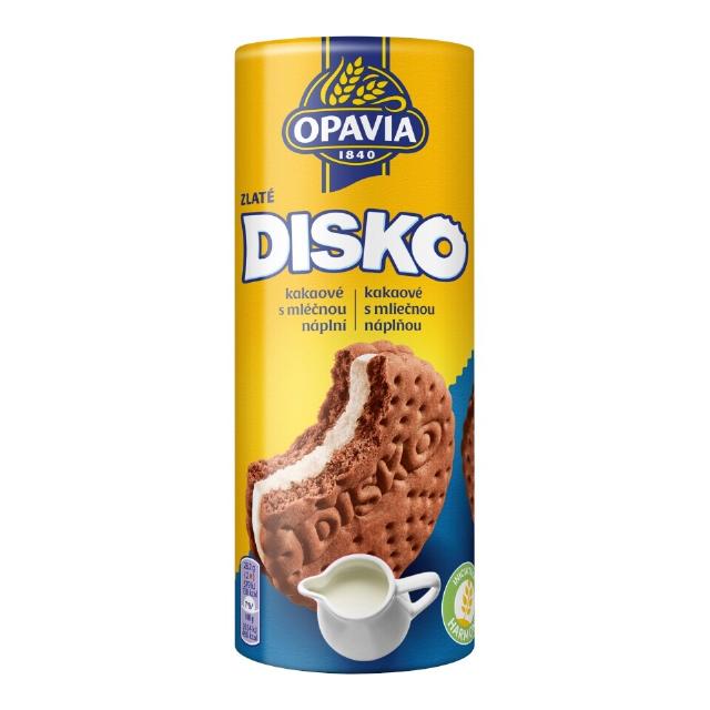 Opavia Disko kakaové sušenky mléčná náplň