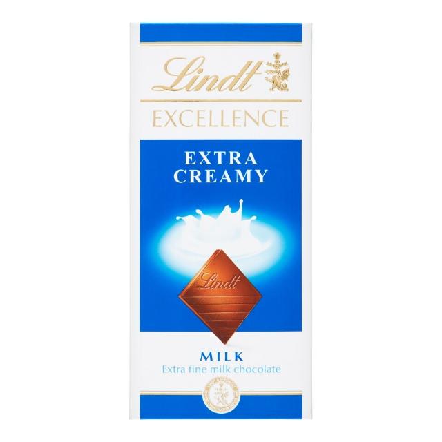 Lindt Excellence Extra Jemná mléčná čokoláda