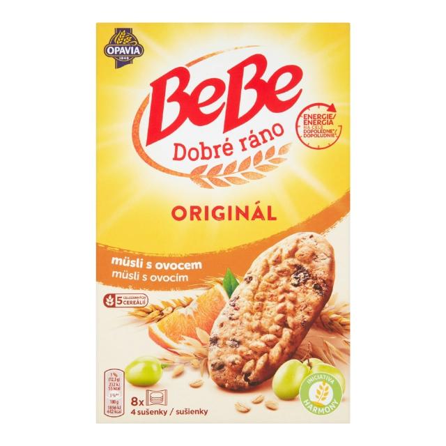 Opavia BeBe Dobré ráno Sušenky müsli s ovocem