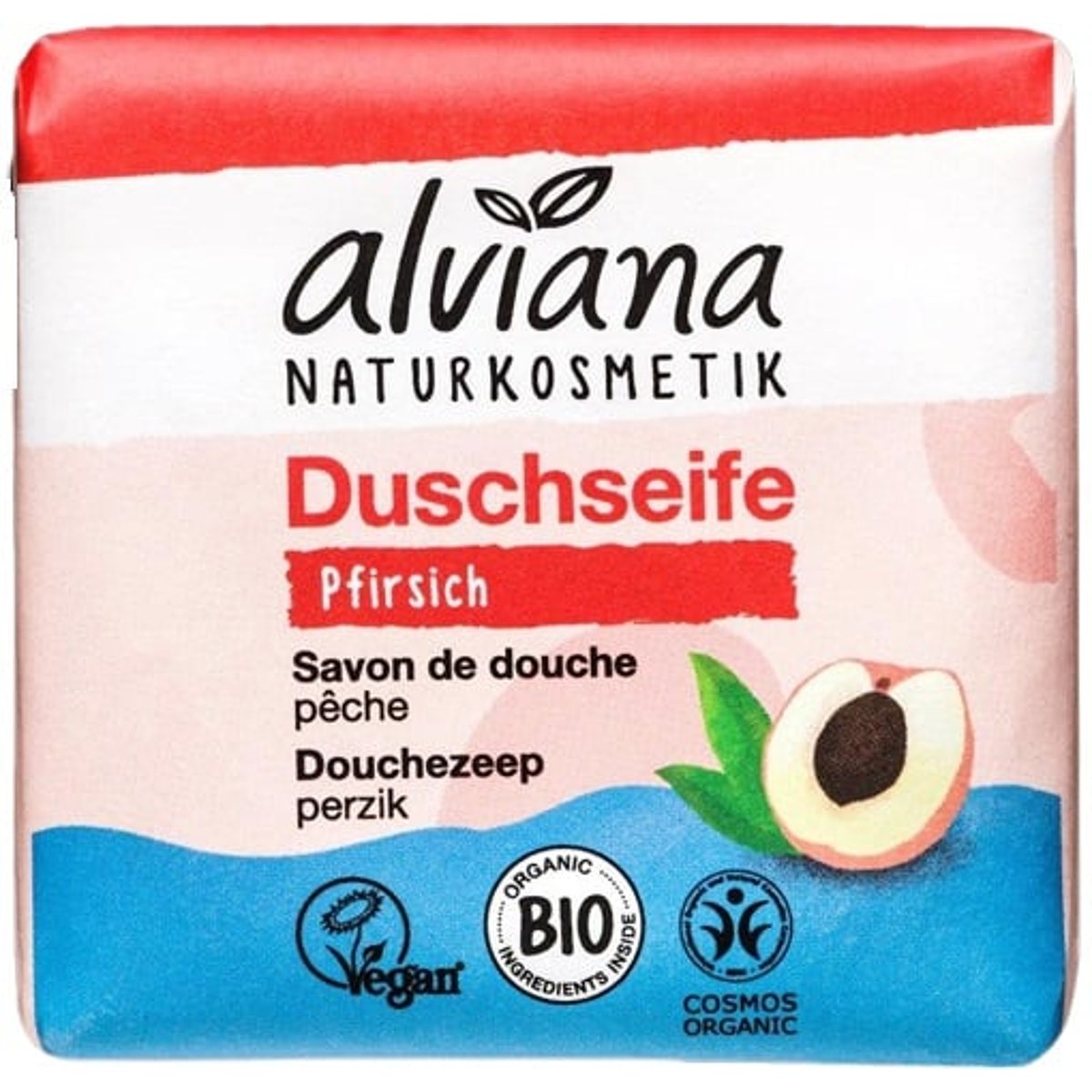 Alviana BIO Tuhé sprchové mýdlo broskev