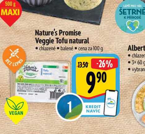   Nature's Promise  Veggie Tofu natural  100 g