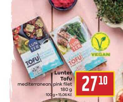 Lunter Tofu mediterranean pink filet 180 g