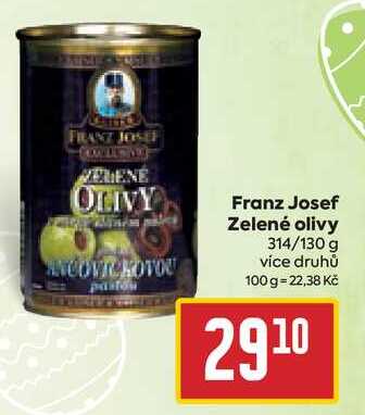 Franz Josef Zelené olivy 314/130 g 