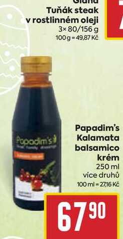 Papadim's Kalamata balsamico krém 250 ml 
